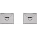 Heart Envelope Earrings