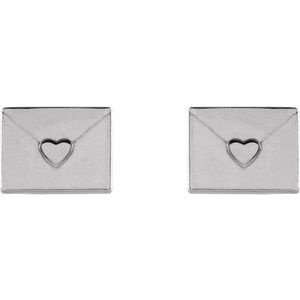 Heart Envelope Earrings