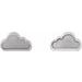 Tiny Cloud Earrings