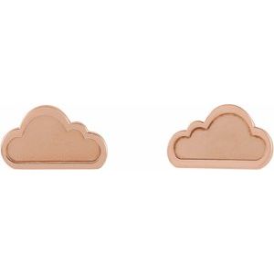 Tiny Cloud Earrings