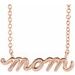 Petite Mom Script Necklace or Center