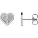 Tiny Heart Earrings