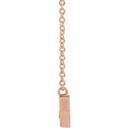 Petite Mommy Script Necklace or Center