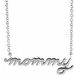 Petite Mommy Script Necklace or Center