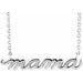 Petite Mama Script Necklace or Center