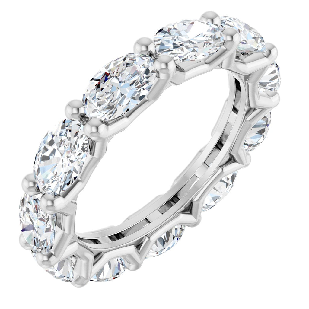 Shared-Prong Eternity Band