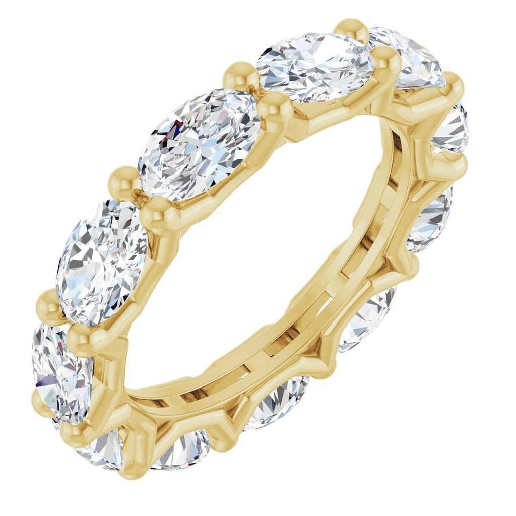 Shared-Prong Eternity Band