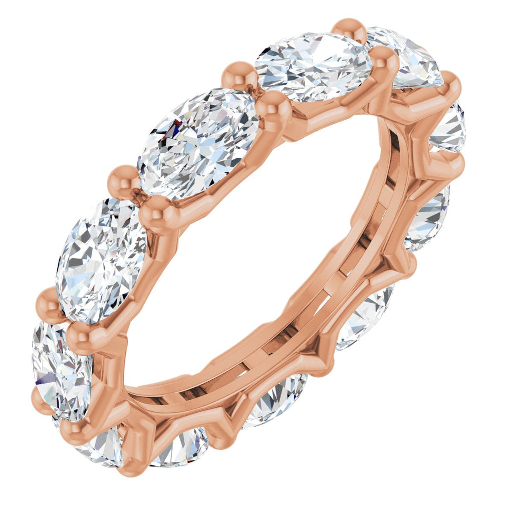 Shared-Prong Eternity Band