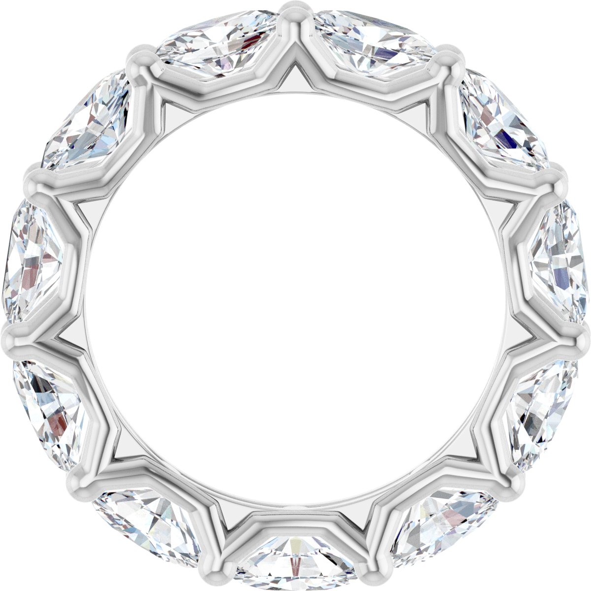 Shared-Prong Eternity Band