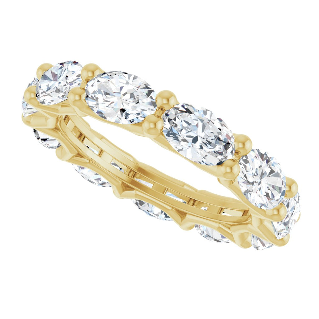Shared-Prong Eternity Band