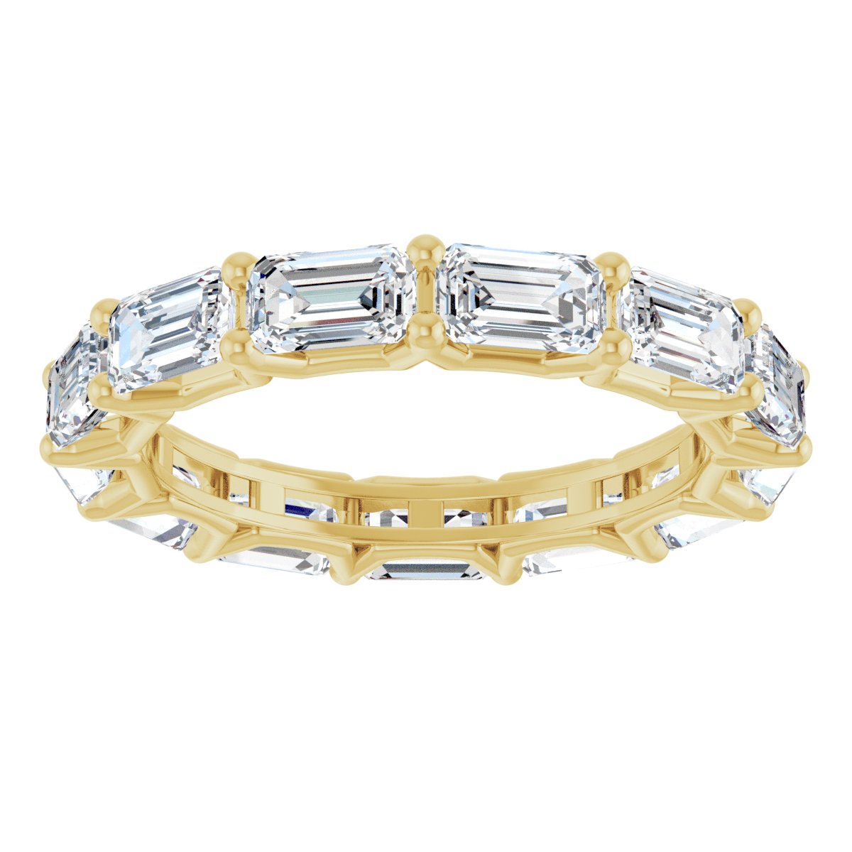 Shared-Prong Eternity Band