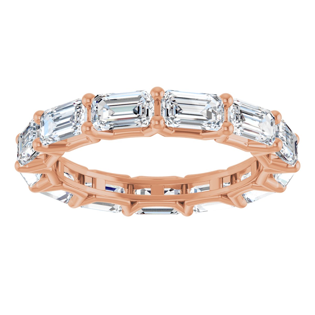 Shared-Prong Eternity Band