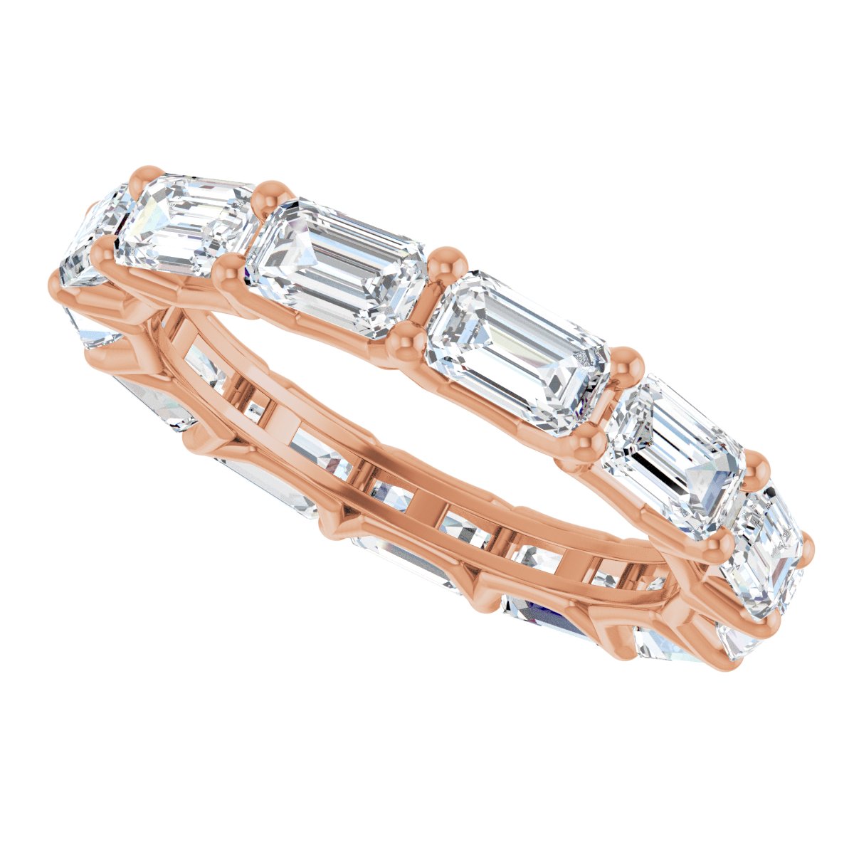 Shared-Prong Eternity Band