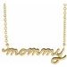 Petite Mommy Script Necklace or Center