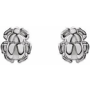 Tiny Scarab Earrings