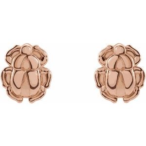 Tiny Scarab Earrings