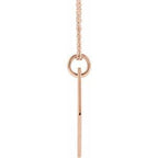 Engravable Diamond-Shaped Necklace or Pendant