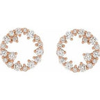 Accented Circle Earrings