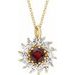 Halo-Style Necklace or Pendant