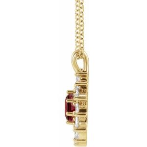 Halo-Style Necklace or Pendant