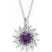 Halo-Style Necklace or Pendant