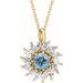 Halo-Style Necklace or Pendant