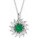 Halo-Style Necklace or Pendant