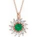 Halo-Style Necklace or Pendant