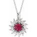 Halo-Style Necklace or Pendant