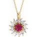 Halo-Style Necklace or Pendant