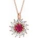 Halo-Style Necklace or Pendant