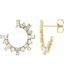 Baguette Front-Facing Hoop Earrings