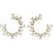 Baguette Front-Facing Hoop Earrings