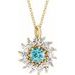 Halo-Style Necklace or Pendant
