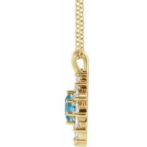 Halo-Style Necklace or Pendant