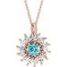 Halo-Style Necklace or Pendant