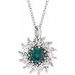 Halo-Style Necklace or Pendant