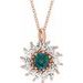 Halo-Style Necklace or Pendant
