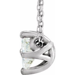 Solitaire Necklace or Slide Pendant