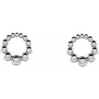 Beaded Circle Earrings