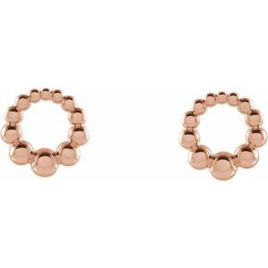 Beaded Circle Earrings