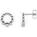 Beaded Circle Earrings