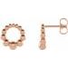 Beaded Circle Earrings
