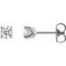 Round 4-Prong Stud Earrings