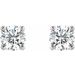 Round 4-Prong Stud Earrings