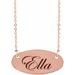 Engravable Oval Necklace
