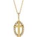 Halo-Style Cross Necklace or Pendant