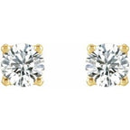 Round 4-Prong Stud Earrings