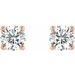 Round 4-Prong Stud Earrings