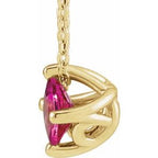 Solitaire Necklace or Slide Pendant